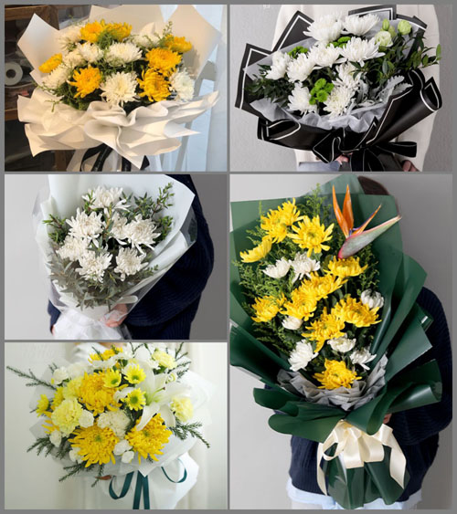 山东青岛平度市崔家集镇高家庙子村白事花束代送